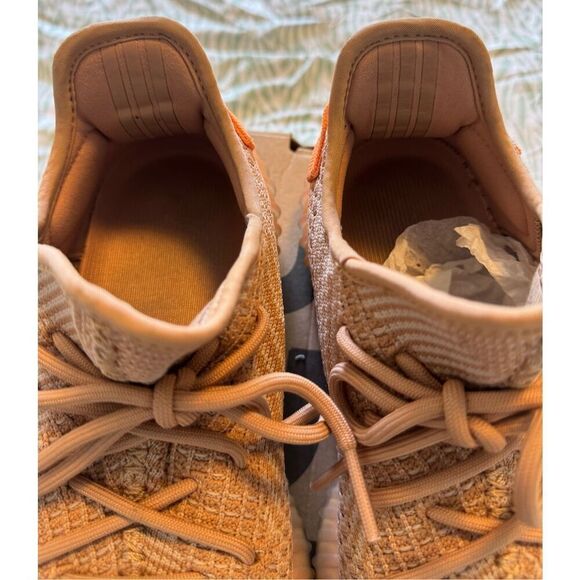 Adidas Yeezy Size 8 Boost 350 V2 Clay Men Used EG7490 - Picture 6 of 11